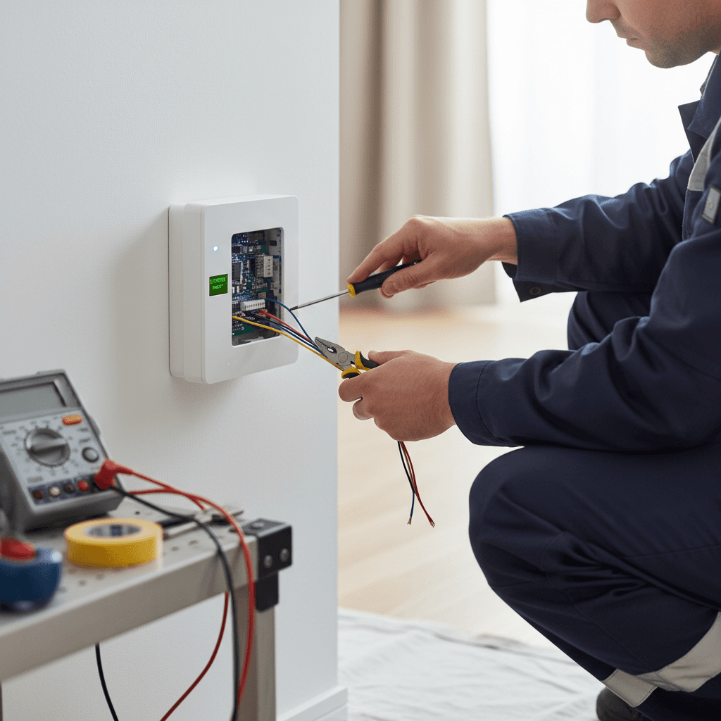 Security system recording equipment installation
