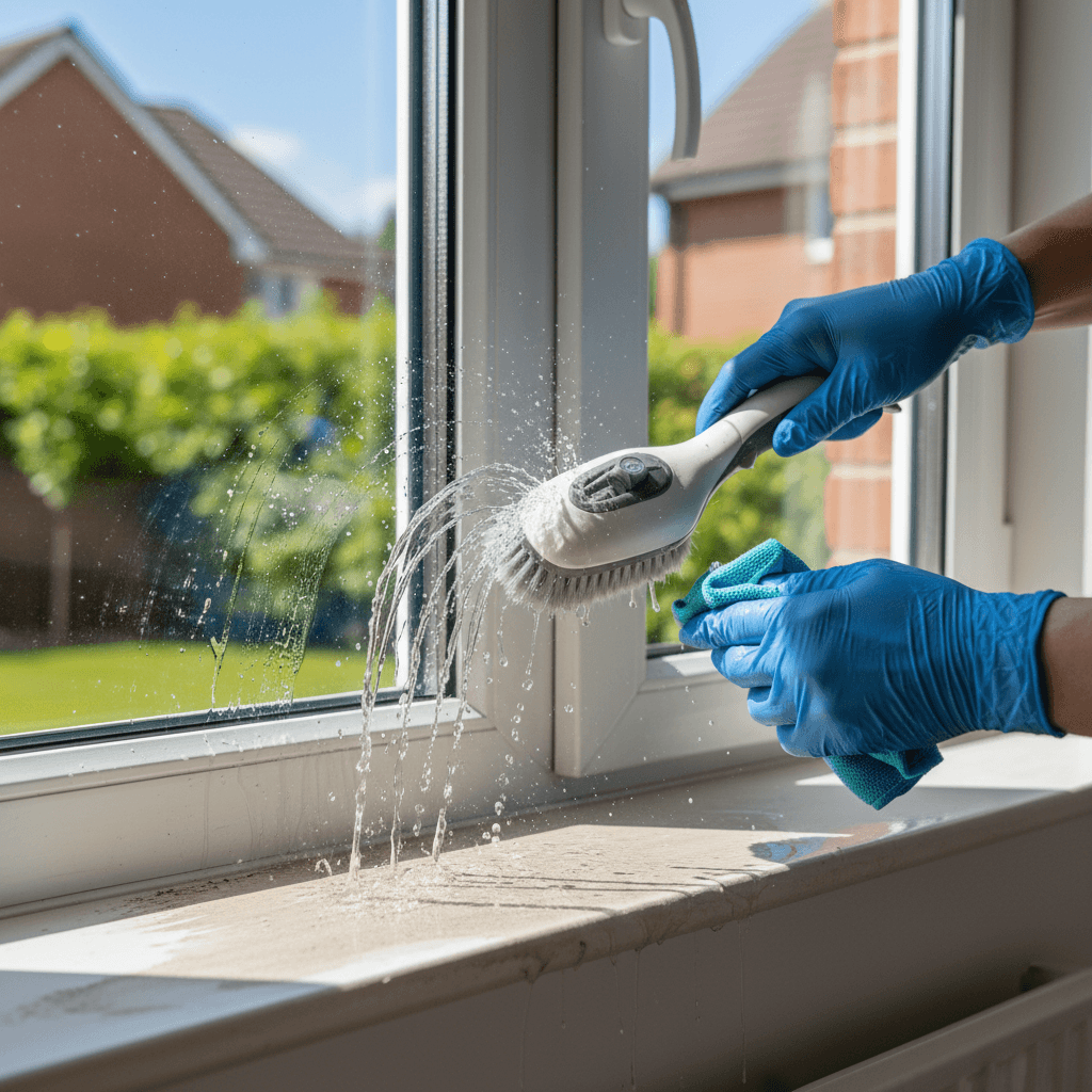 Security camera maintenance and cleaning