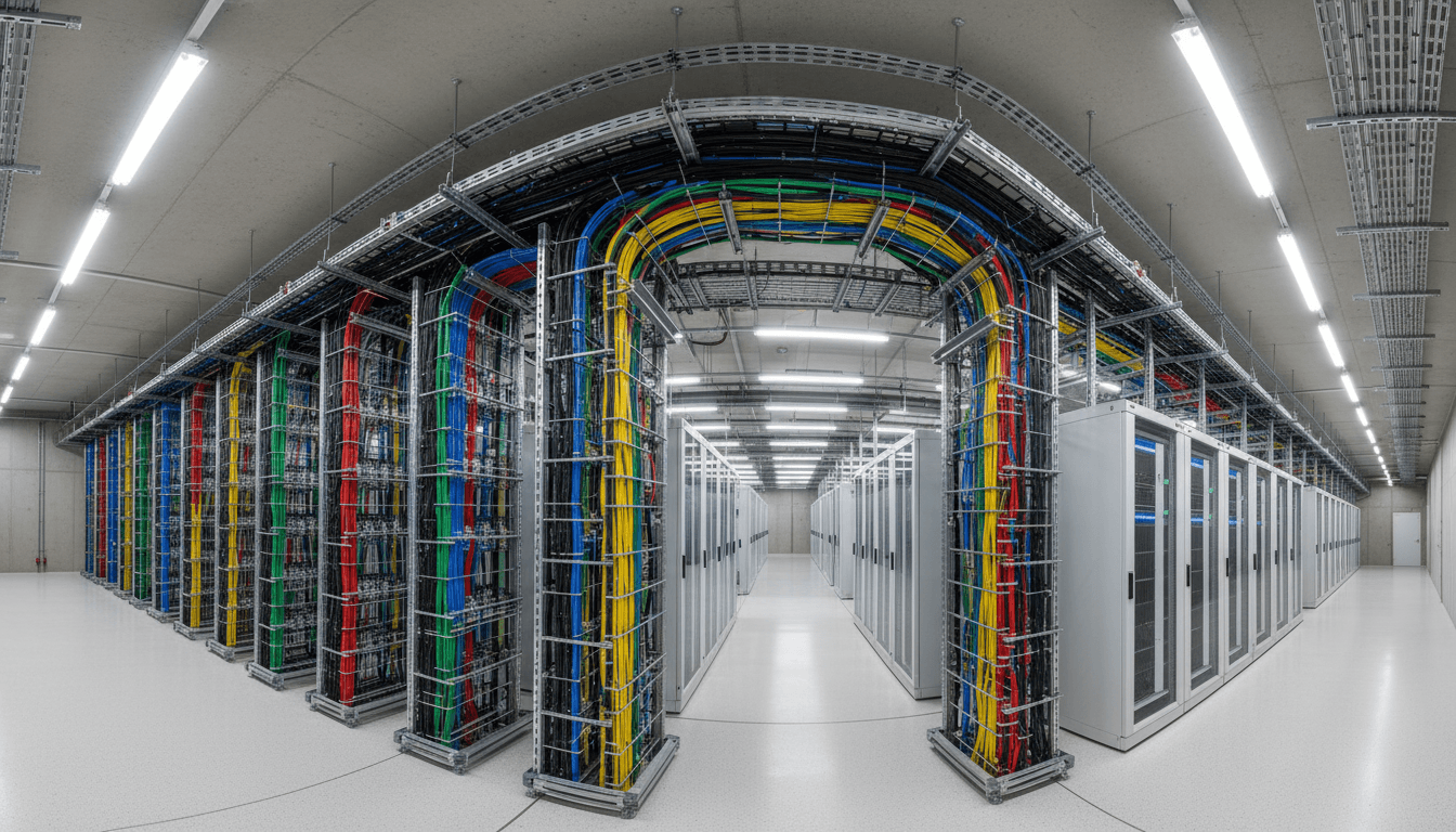 Aerial network cable installation